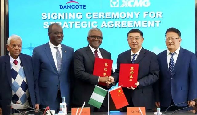 Dangote, China’s XCMG seal strategic partnership on infrastructure, mining and green equipment