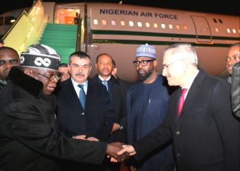 Tinubu arrives in Ankara, Turkiye