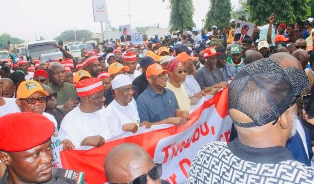 ADC protests INEC’s derecognition of Mark’s leadership