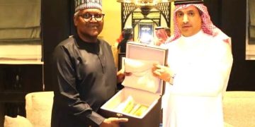 Dangote meets Saudi envoy to deepen economic cooperation, partnership