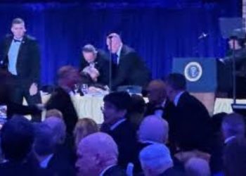 Trump evacuated after gunfire at White House Correspondents dinner
