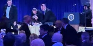 Trump evacuated after gunfire at White House Correspondents dinner