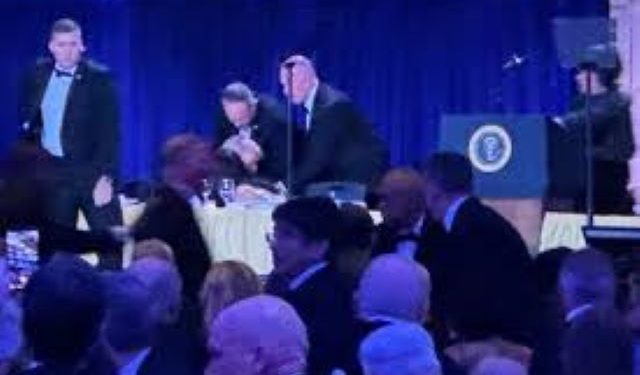 Trump evacuated after gunfire at White House Correspondents dinner