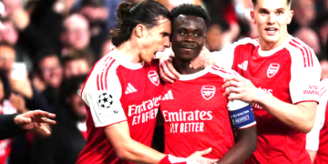 Saka’s goal sends Arsenal to Champions League final