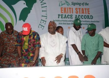 Ekiti Polls: 13 Political parties sign peace accord ahead of June 20 governorship election
