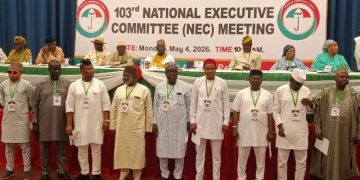 Makinde-backed PDP faction inaugurates Turaki, others as Interim NWC