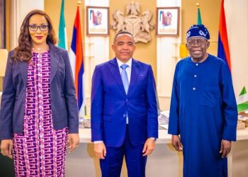 Tinubu receives Madagascar president in Abuja