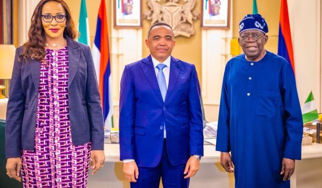 Tinubu receives Madagascar president in Abuja